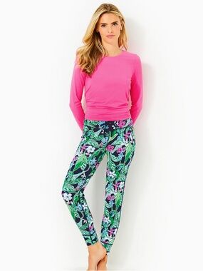 NWT Lilly Pulitzer ISLAND MID RISE JOGGER UPF 50+, MULTI UNTAMED